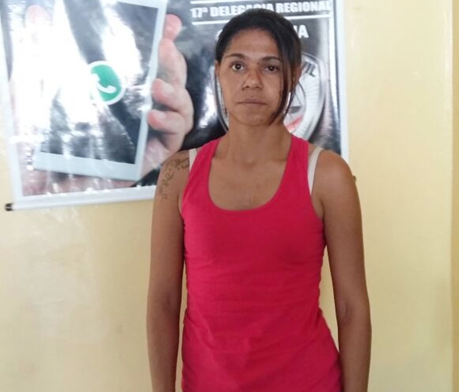 Mulher que transportava a droga