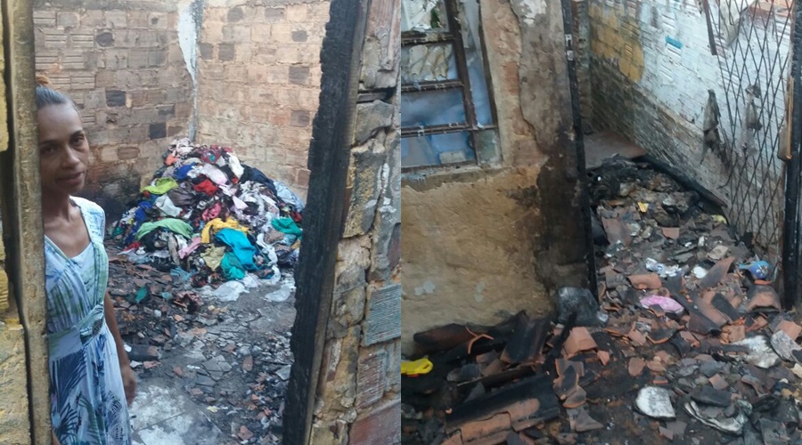 Incêndio destrói casa no bairro Ilhotas