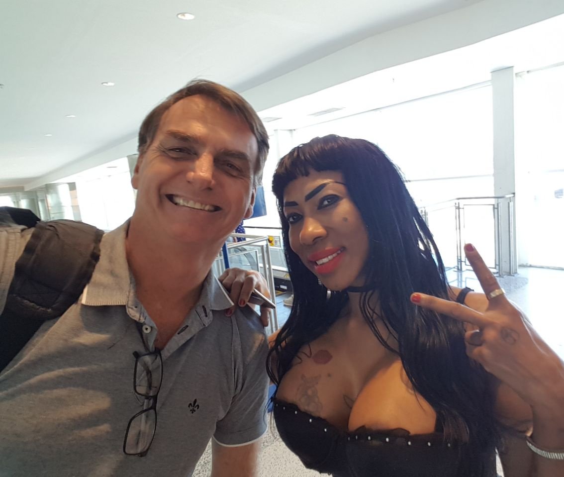 Inês Brasil e Jair Bolsonaro
