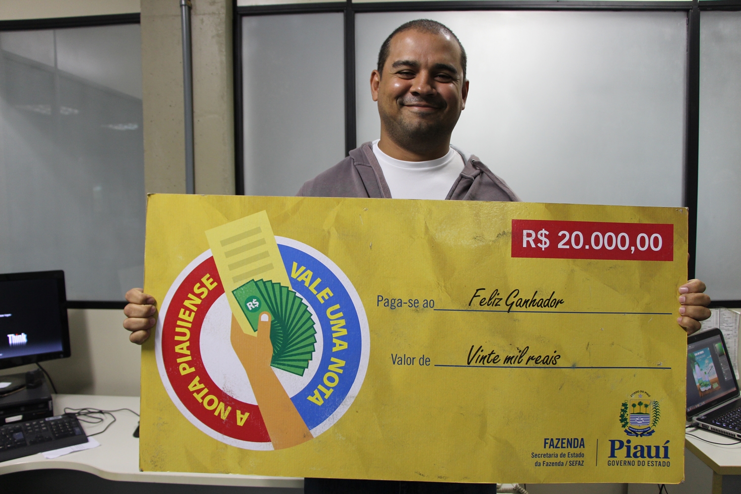 Ganhador dos R$ 20 mil reais 