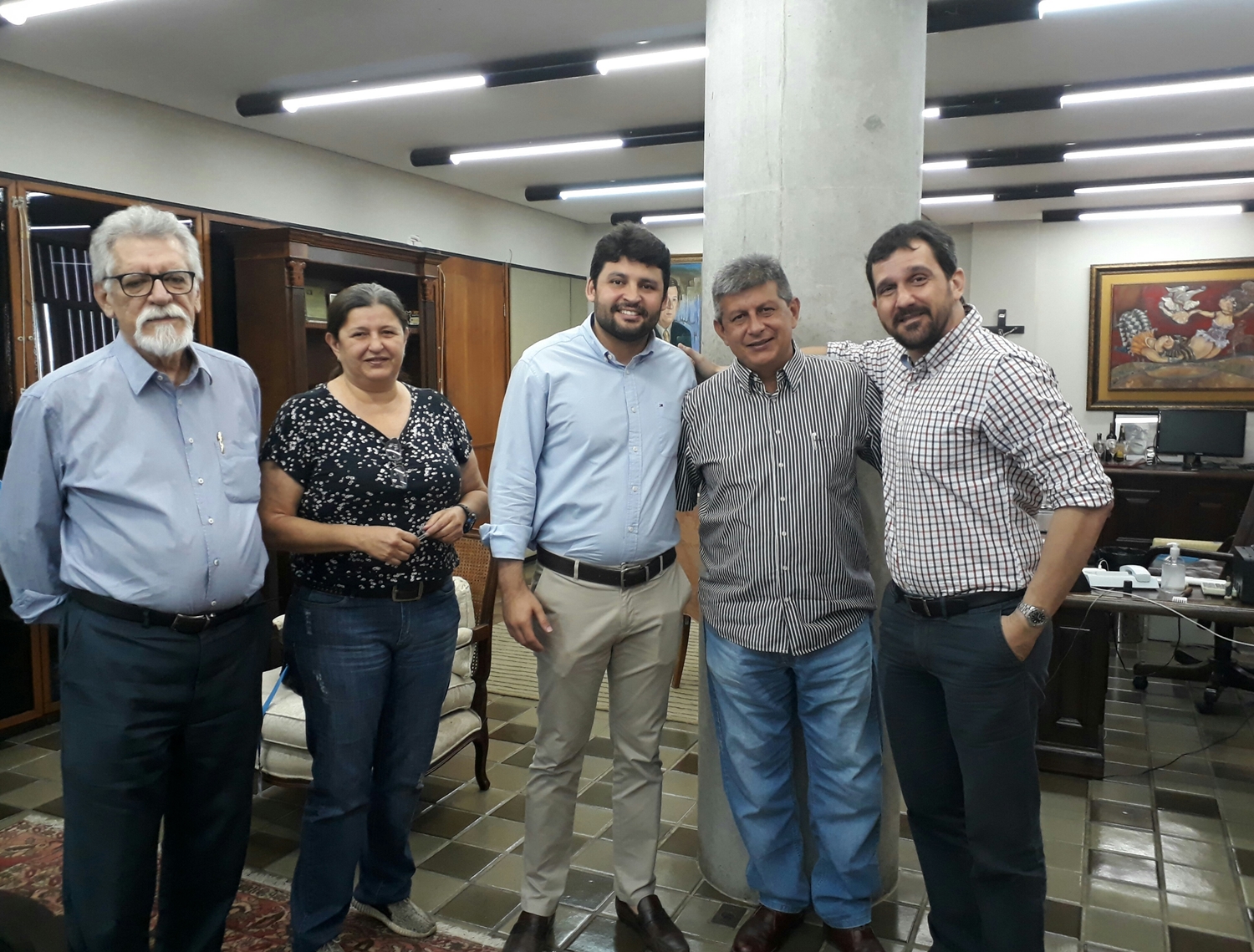 Zé Filho recebe presidente do Conselho de Psicologia