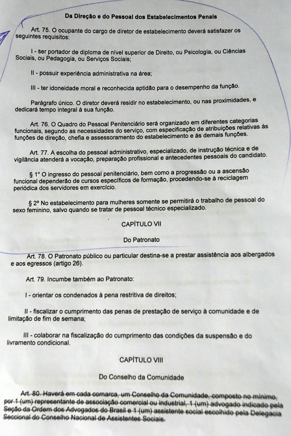 Artigo 75 da Lei de Execuções Penais