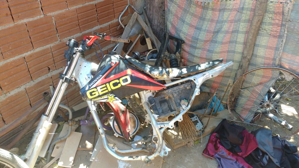 Moto recuperada em desmanche de Avelino Lopes