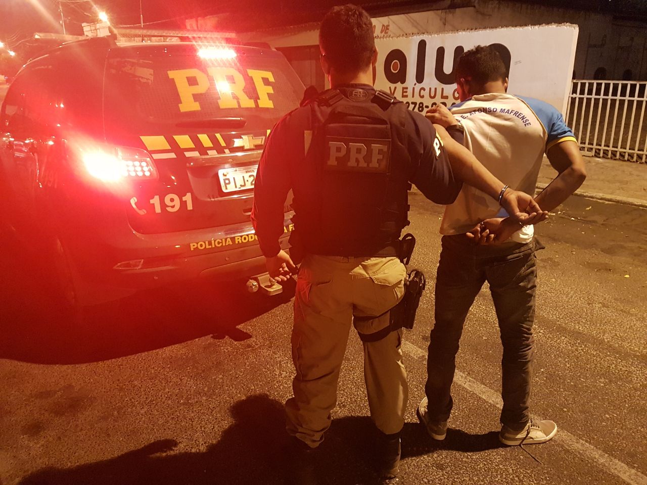 Prisão do jovem no km 310 da BR 343