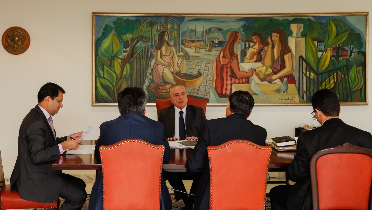 Michel Temer com o governador Wellington Dias