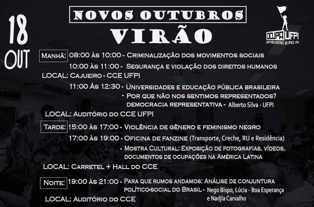 Evento Novos Outubros Virão