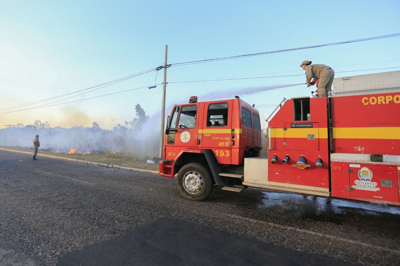 Equipe do Corpo de Bombeiros