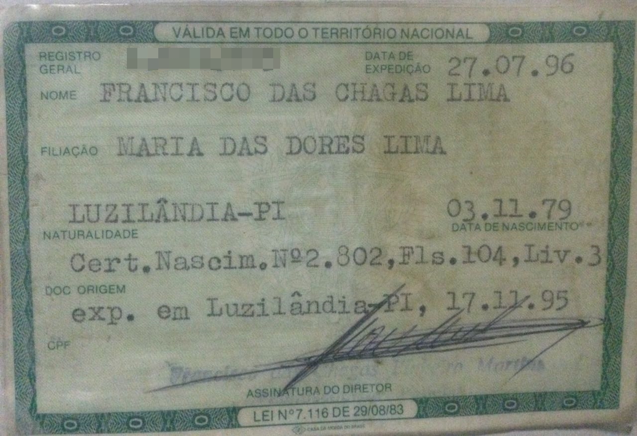 Identidade da vítima
