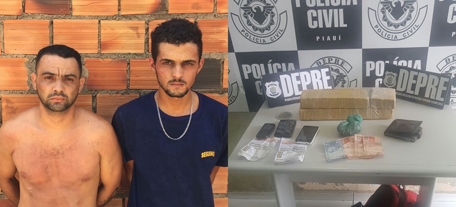 Prisão de traficantes e apreensão de 3kg de entorpecentes 