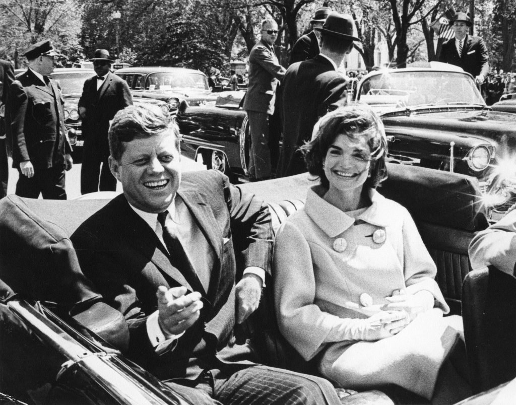 Presidente Kennedy minutos antes de sua morte