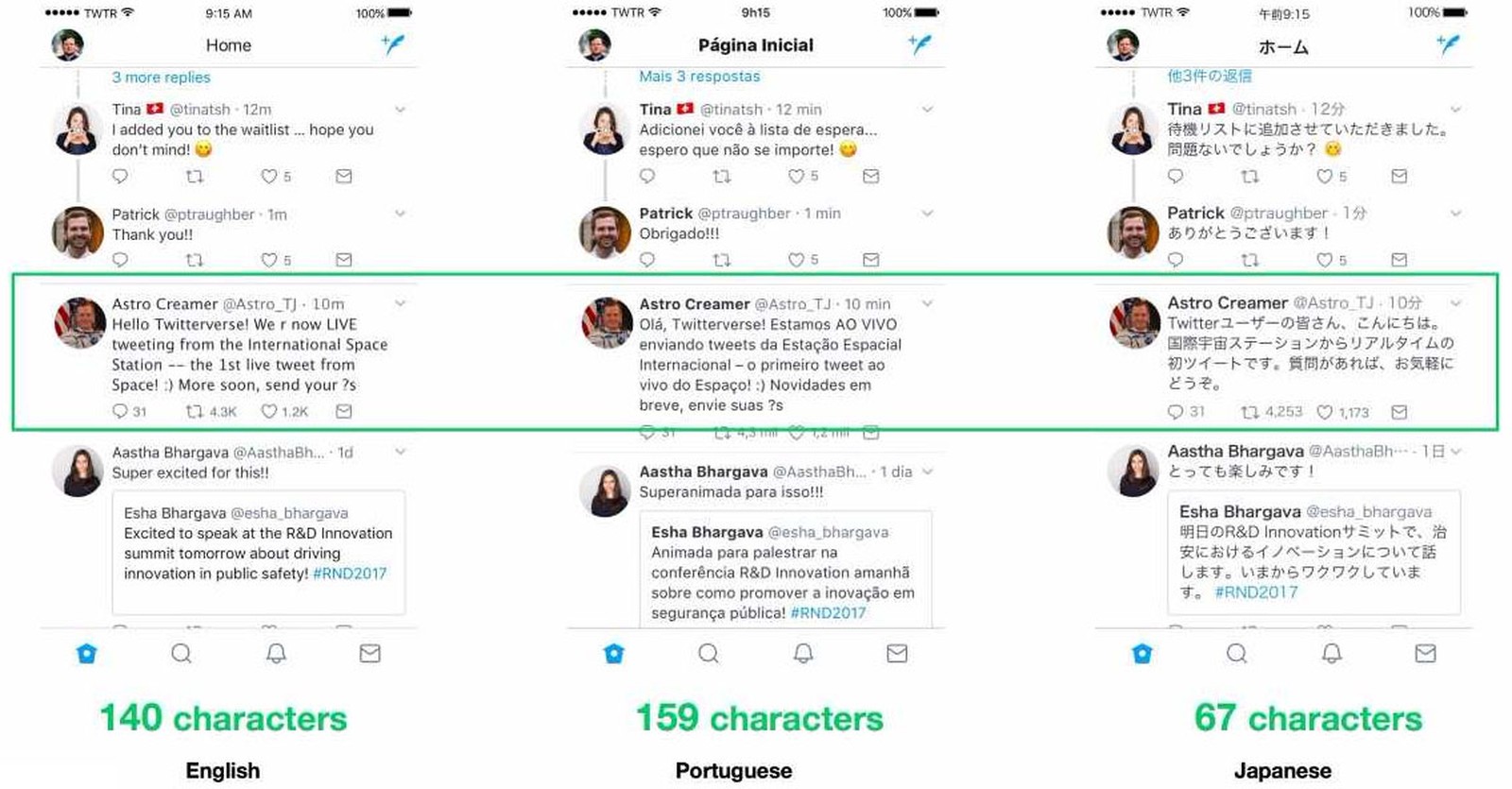 Twitter aumenta limite de caracteres