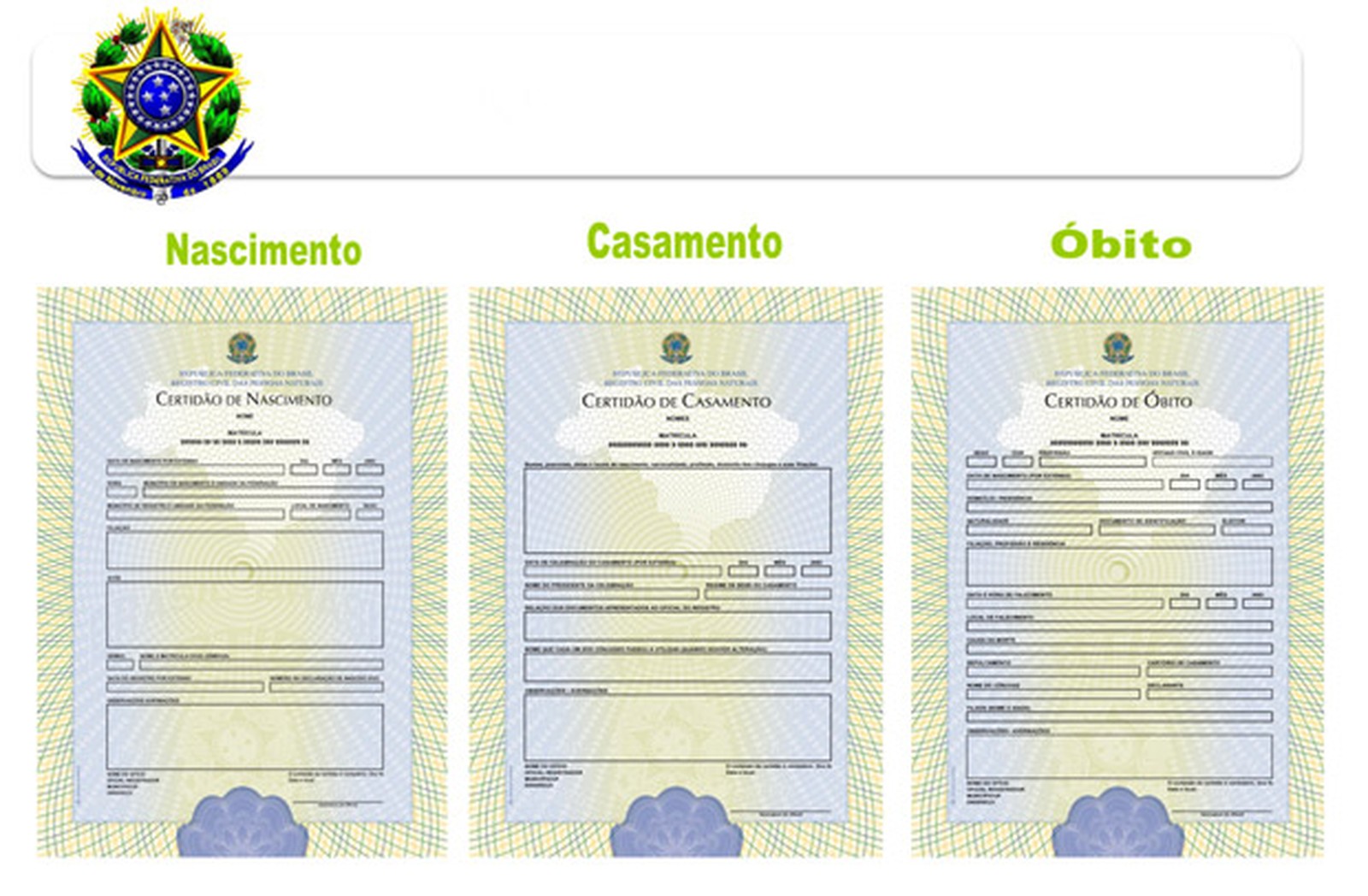 Certidões de casamento e nascimento passam a ter mudanças