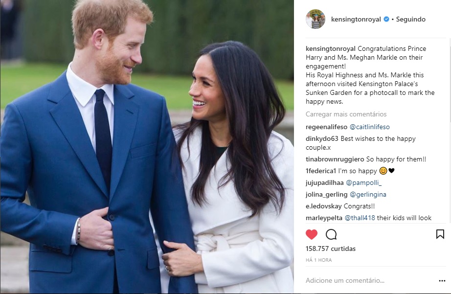 Noivado Príncipe Harry e atriz Meghan Markle
