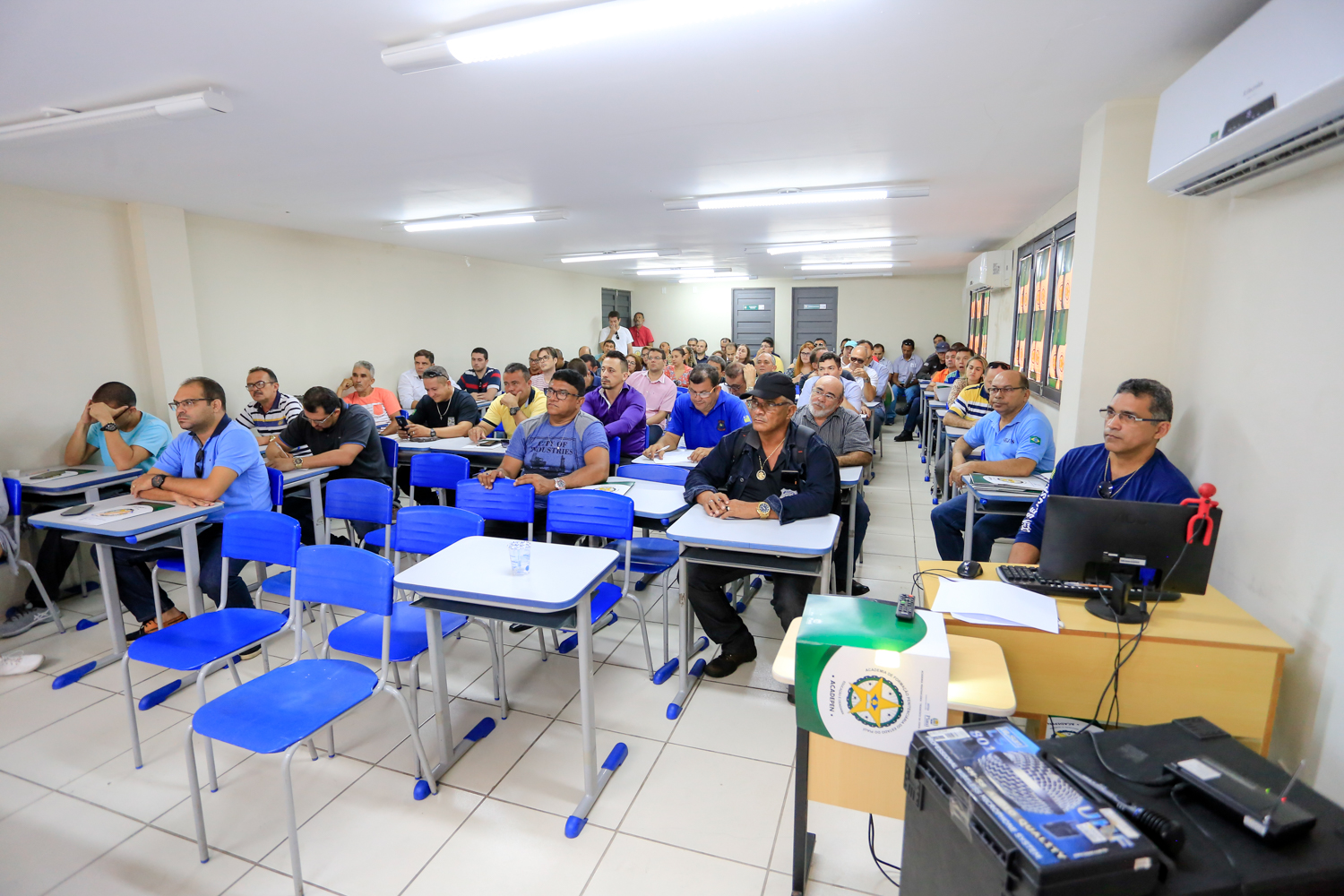 Policiais participaram do evento