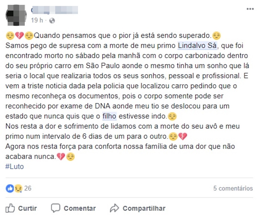 Familiares de Lindalvo Sá 