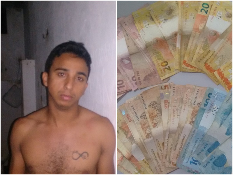 Leandro preso pela polícia