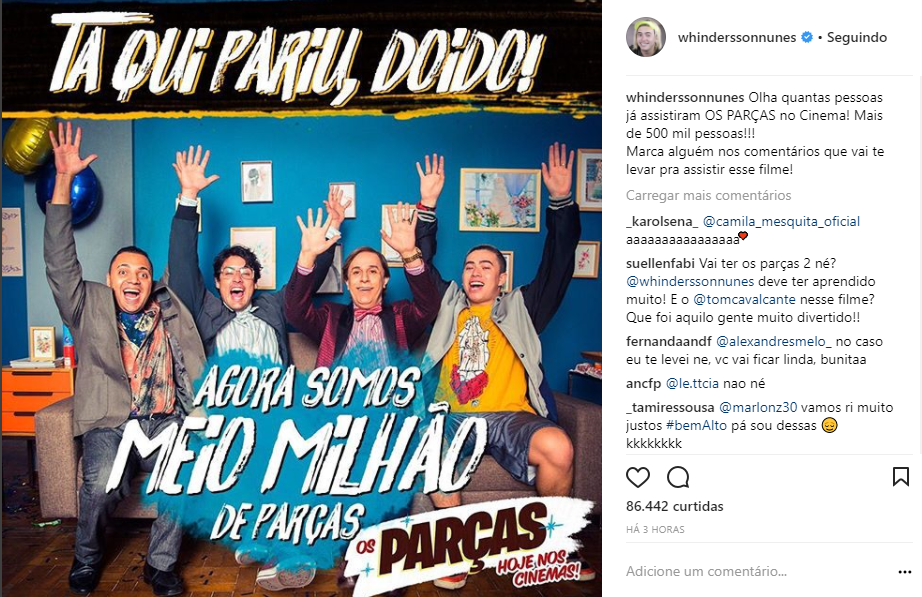 Os Parças chega a meio milhão de telespectadores