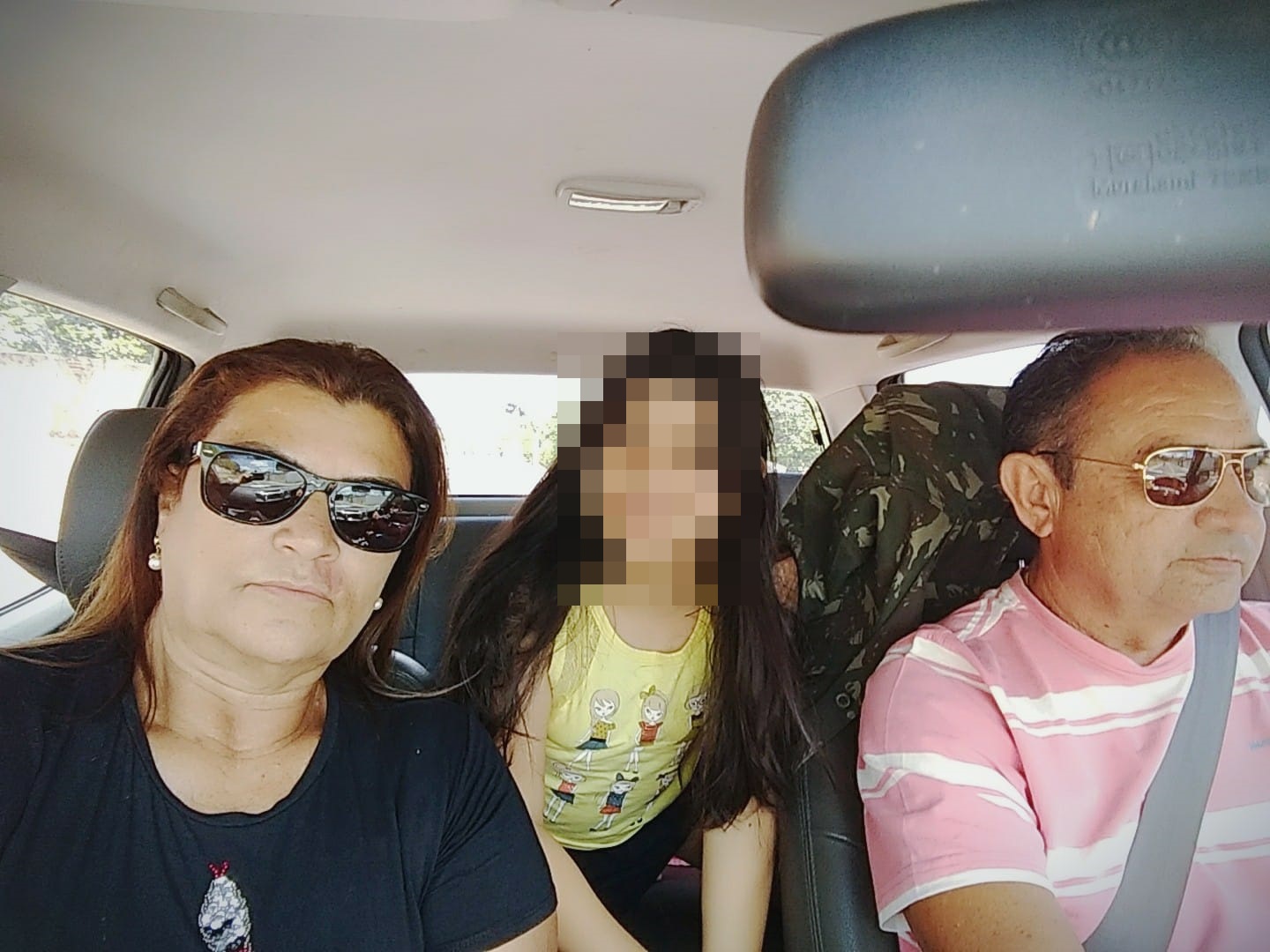 Wilsônia, Carlos Alberto e neta 