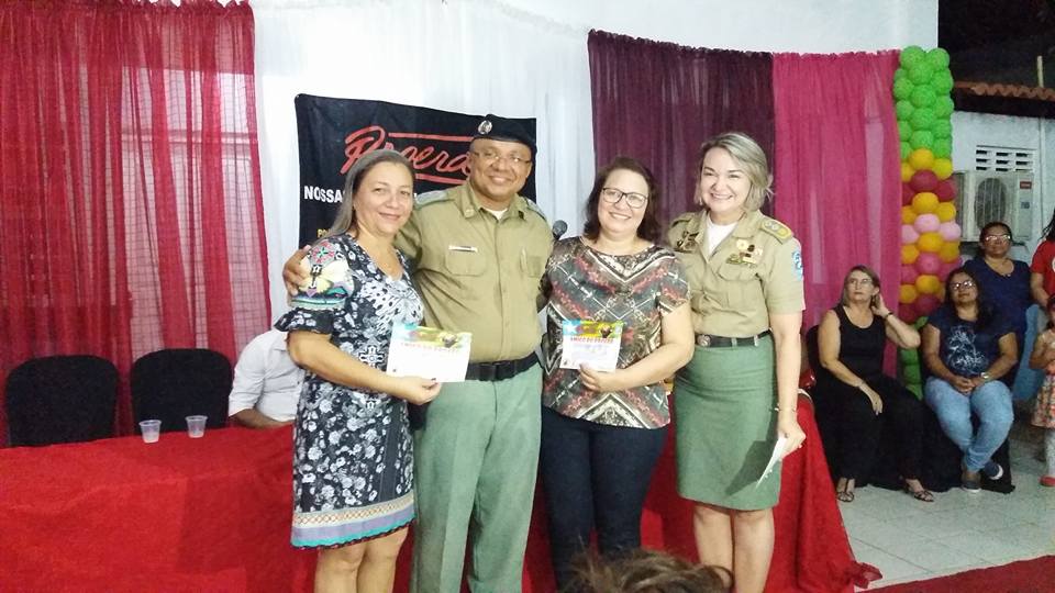 Major Elizete recebe prefeita Vilma Amorim