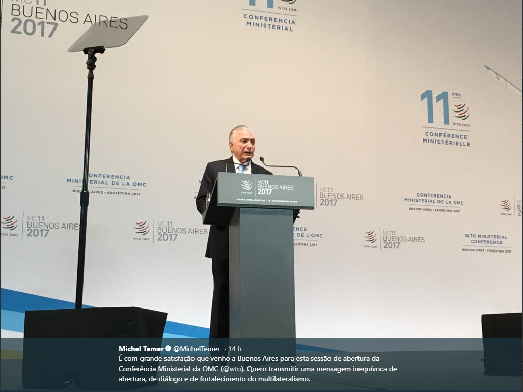 Presidente Temer em Buenos Aires 