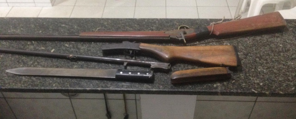 Armas apreendidas