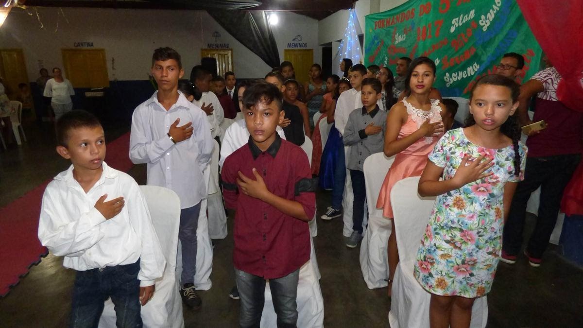Formatura dos alunos do 5º ano do Ensino Fundamental da Escola Francisco Raimundo Fontenele