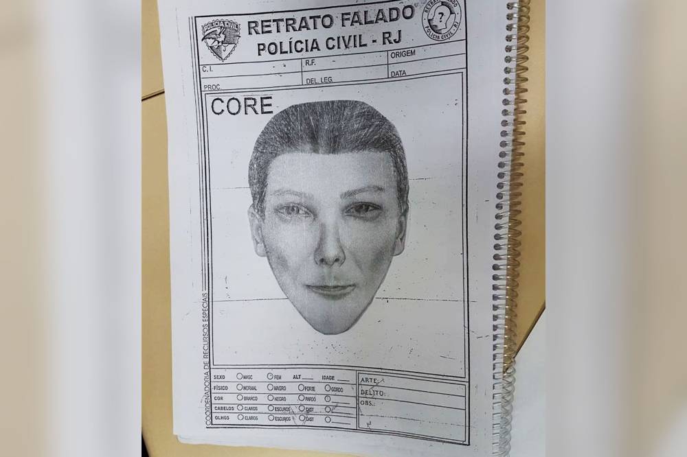 Retrato-falado do suposto agressor de Anthony Garotinho