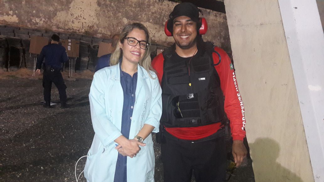 Enfermeira Aghata e Marcelo Grangeiro