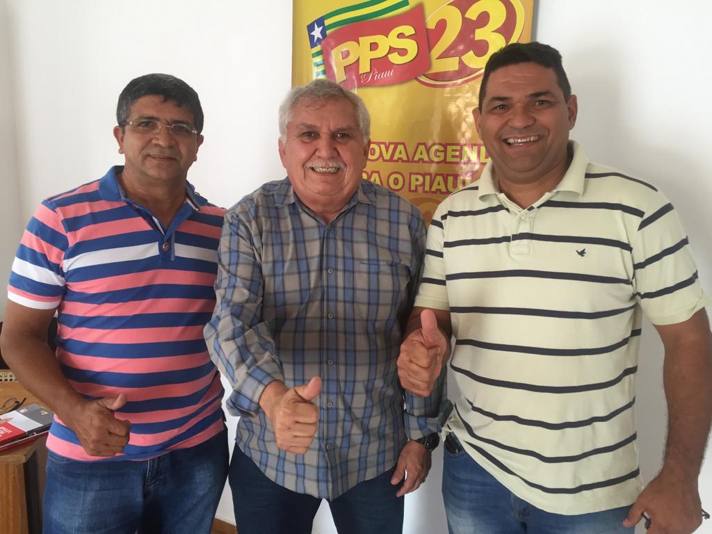 Celso Henrique ao lado de Menandro Pedro e Zé Augusto no PPS