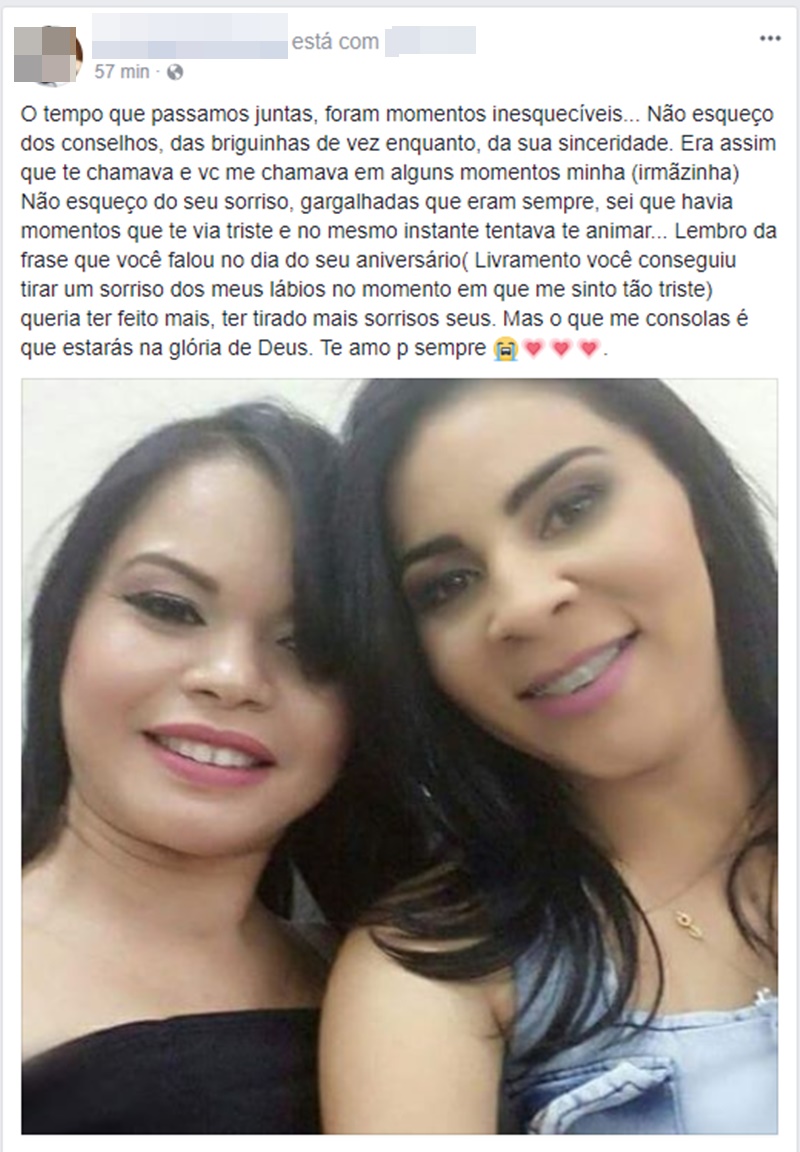 Amigos prestaram homenagem a Cristiane 
