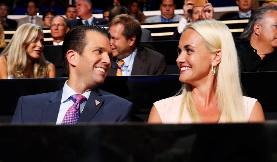 Vanessa Trump e Donald Trump Jr.