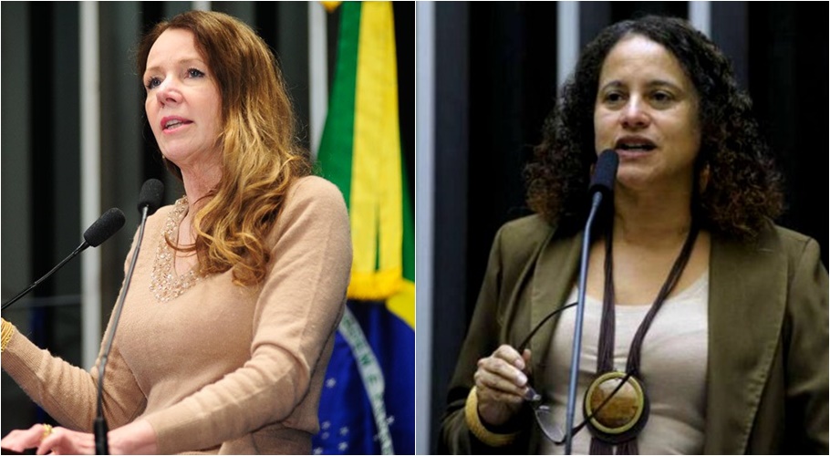 Senadora Vanessa Grazziotin e deputada Luciana Santos
