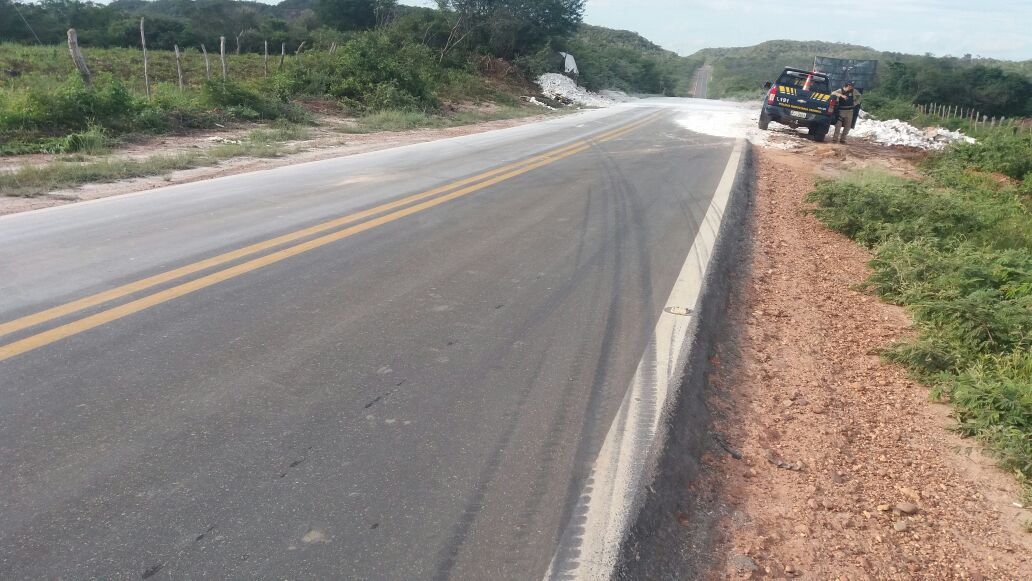 PRF esteve no local do acidente hoje pela manhã