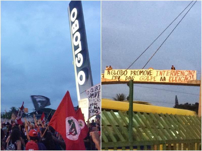 Manifestação dos membros do Movimento Sem Terra