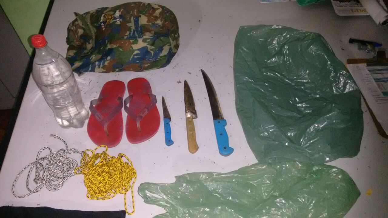 Material apreendido pela Força Tática