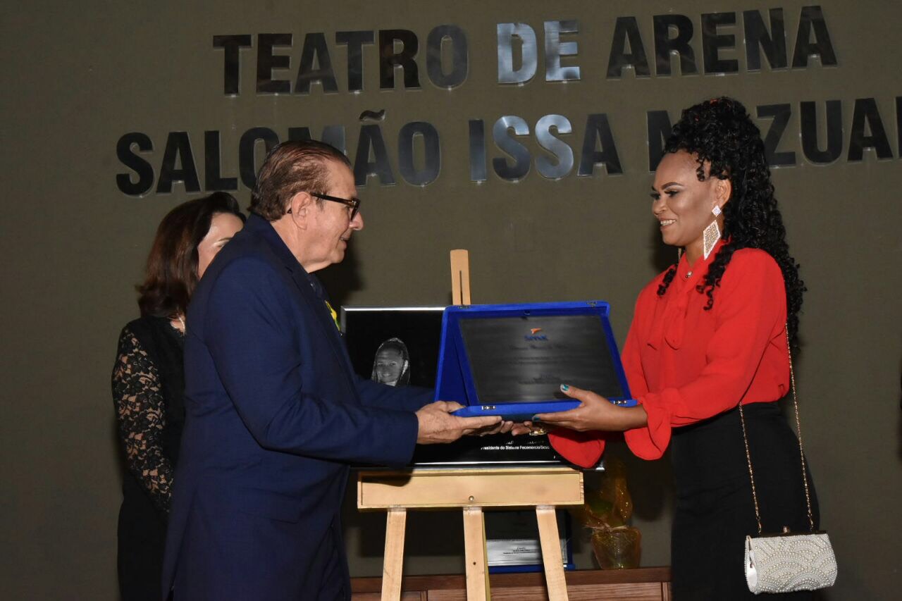 Homenageada da noite 
