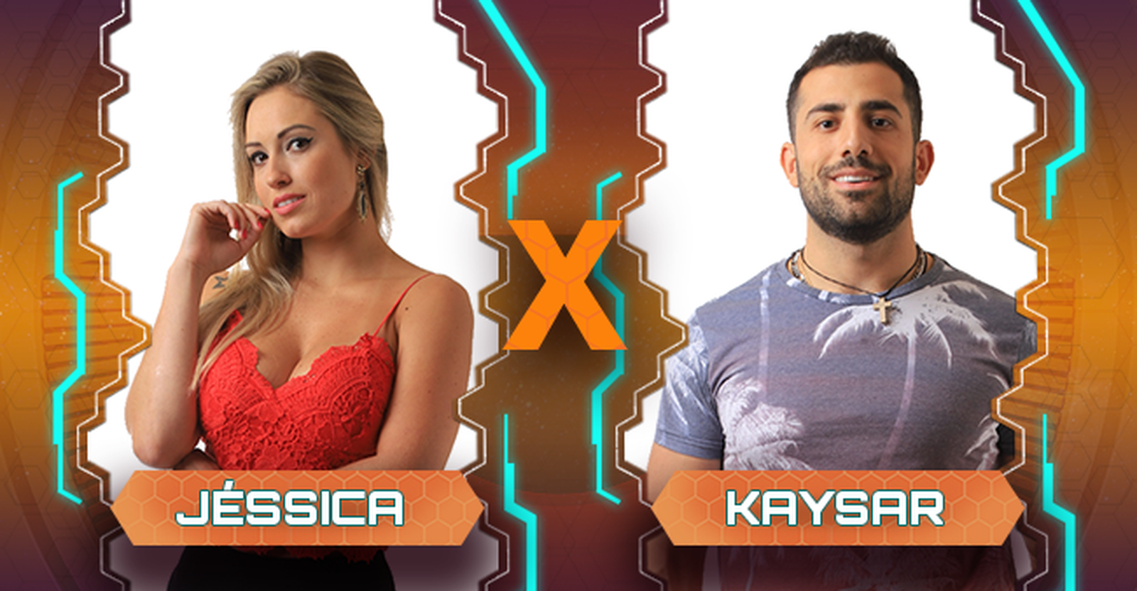 Jéssica e Kaysar estão no 12º Paredão do BBB 2018
