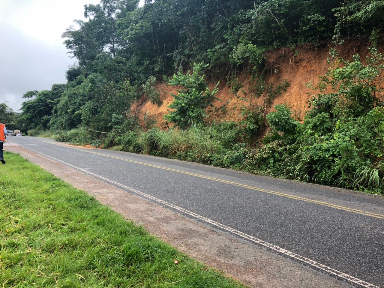 Local com risco de deslizamento de Terra