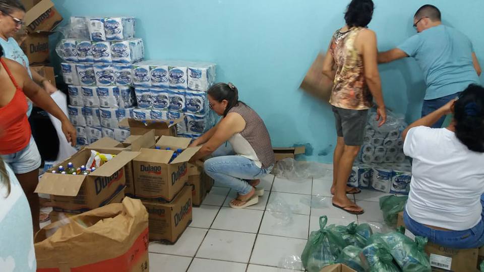 Kits distribuídos em Esperantina