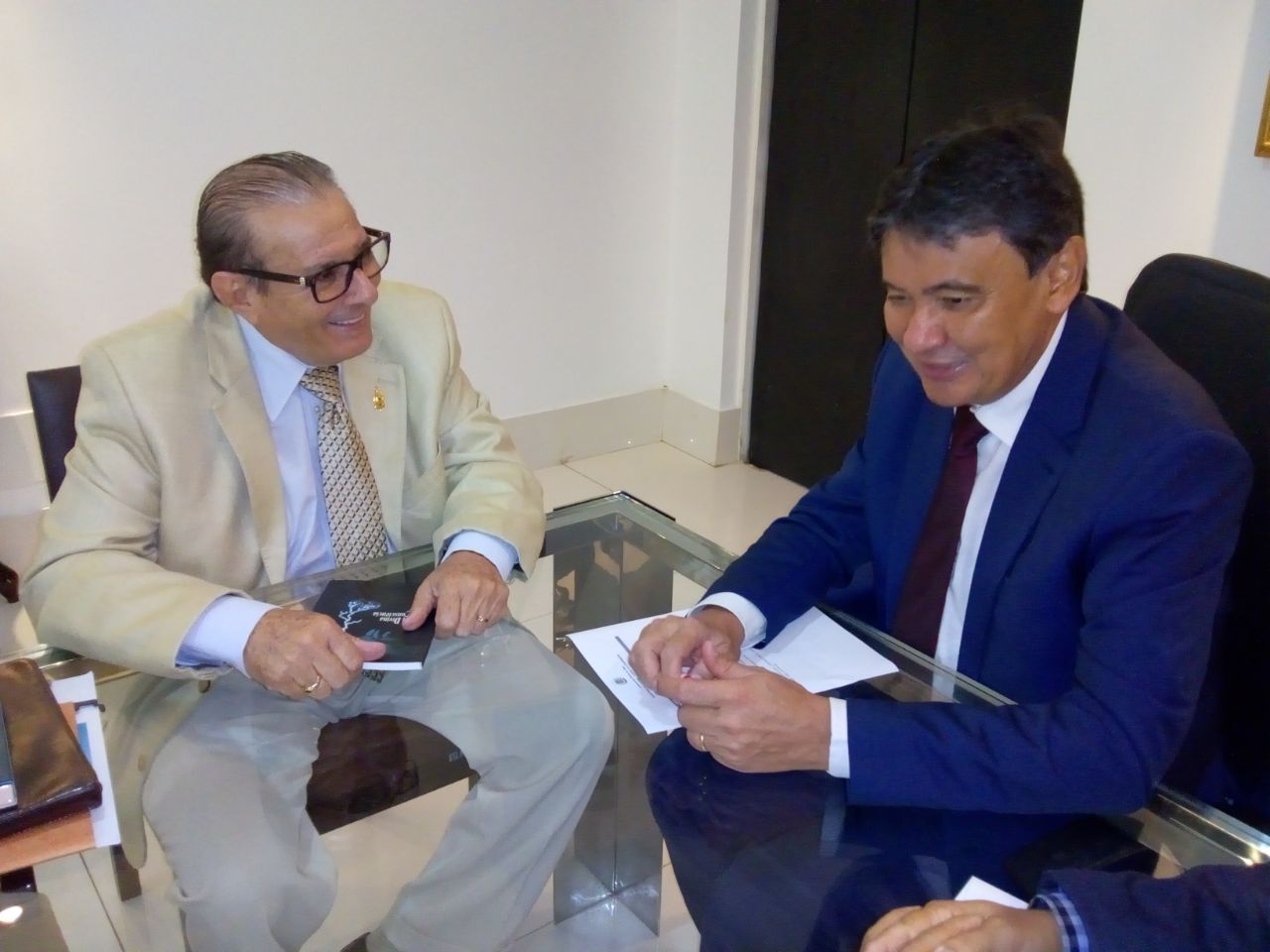 Valdeci Cavalcante com Wellington Dias 
