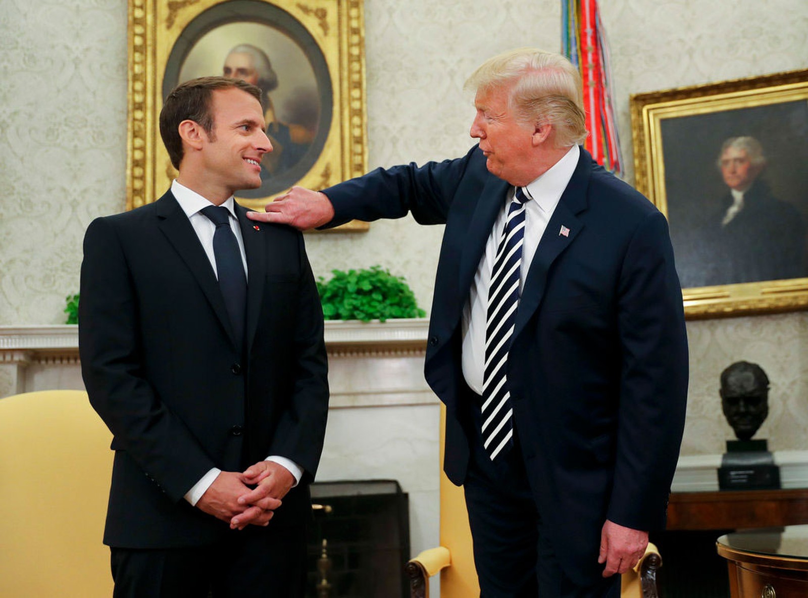Emmanuel Macron e Donald Trump
