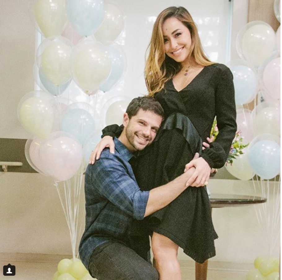 Sabrina e Duda grávidos de uma menina 