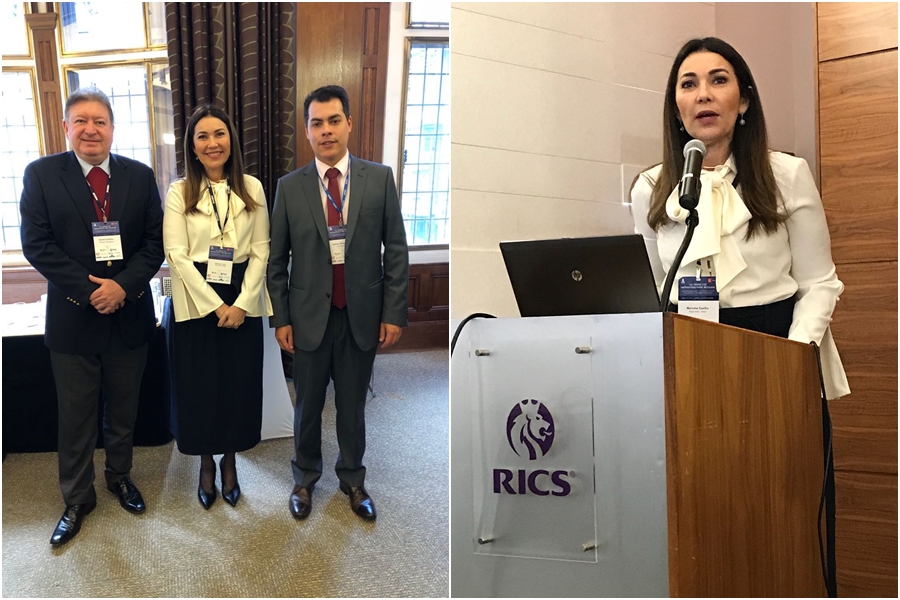Margarete Coelho em evento em Londres