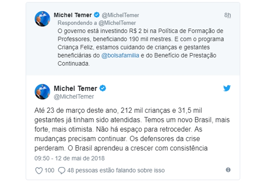Michel Temer comemora dois anos como presidente