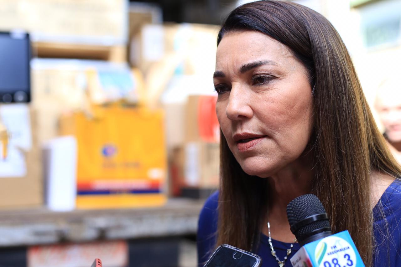 Vice-governadora Margarete Coelho durante evento de entrega de equipamentos em Teresina