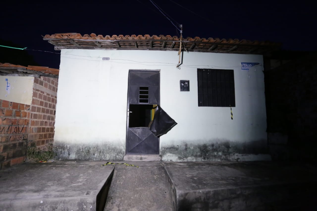 Residência onde a vítima foi encontrada