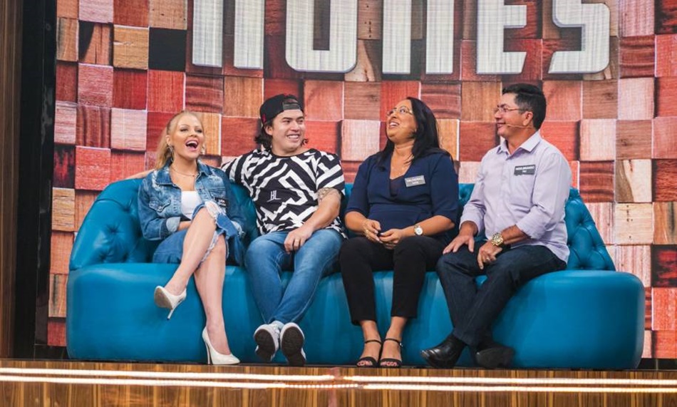 Whindersson Nunes durante o programa Tamanho Família
