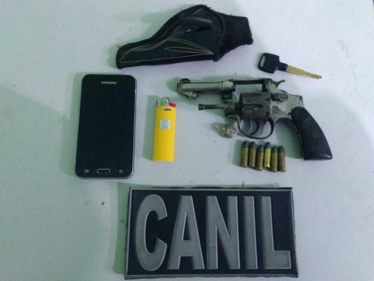 Arma de fogo apreendida pela PM