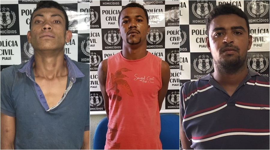 Francinaldo dos Santos Batista, Leylson Alves da Silva e José Rodrigues Oliveira Neto