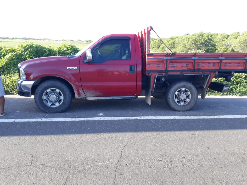 F 250 envolvida no acidente
